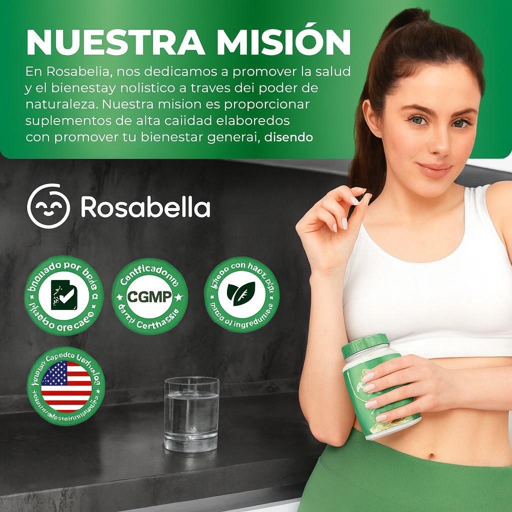 Rosabella Cápsulas de Moringa: 800 mg de polvo de moringa puro y rico en nutrientes.